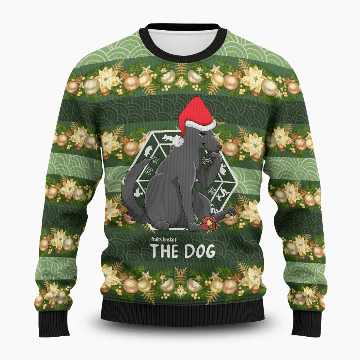 Shigure The Dog Ugly Christmas Sweater Adult 3D Funny Matching for family