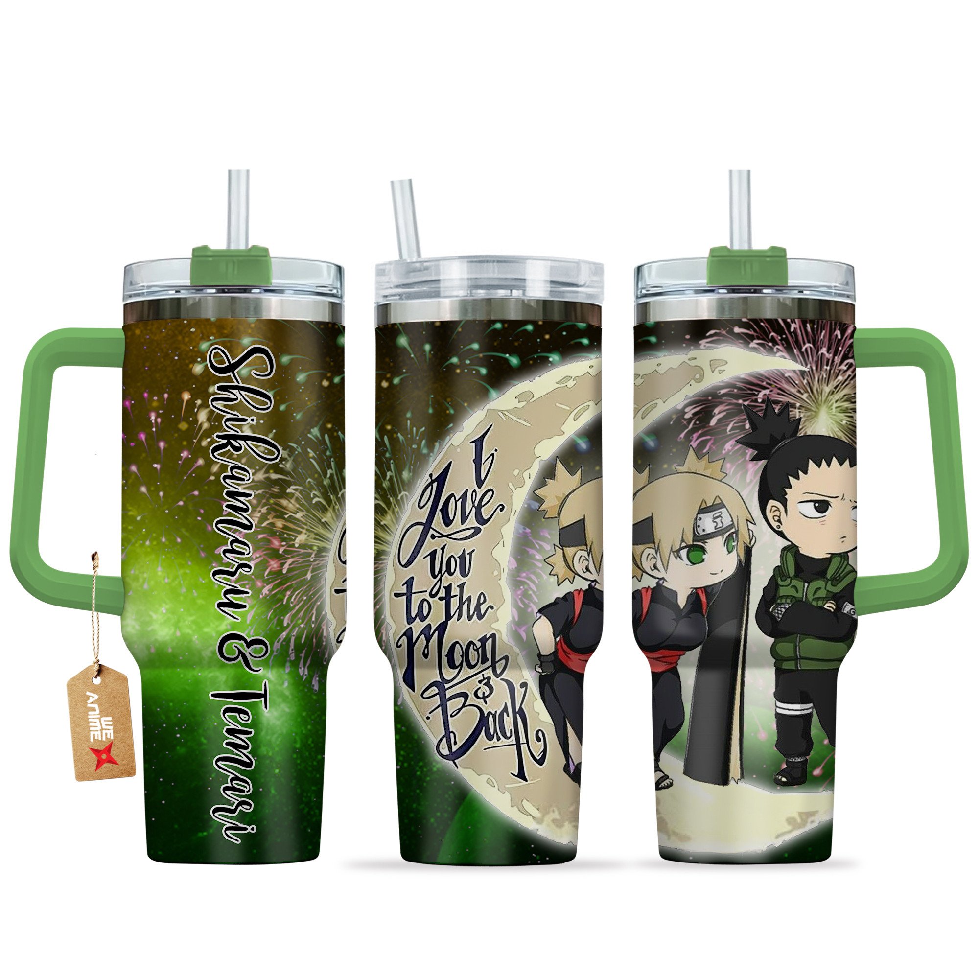 Shikamaru Nara & Temari Naruto Anime Valentine Custom Stanley Cup 40 oz 30 oz Tumbler With HandleTVC2301167
