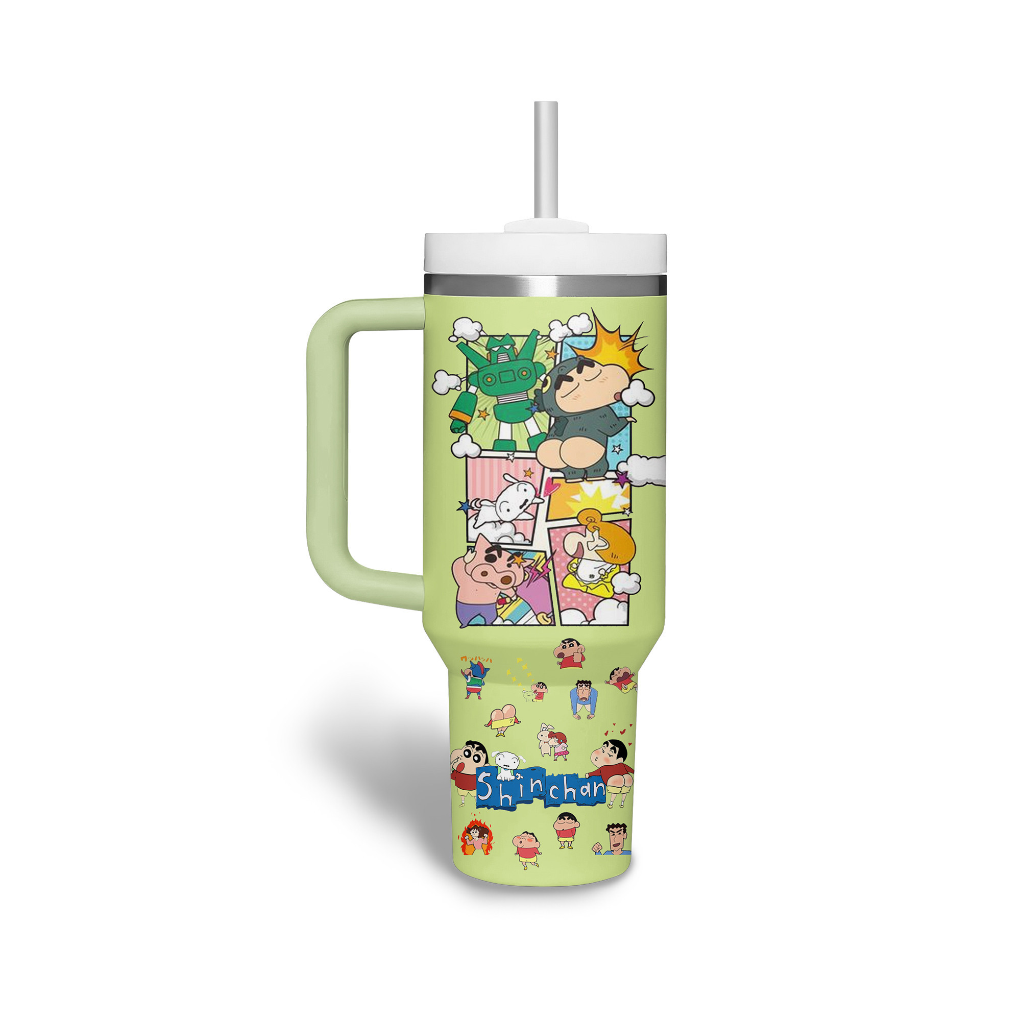 Shinchan Cartoon Custom Stanley Cup 40 oz 30 oz Tumbler With HandleTVC2301686 - Image 3