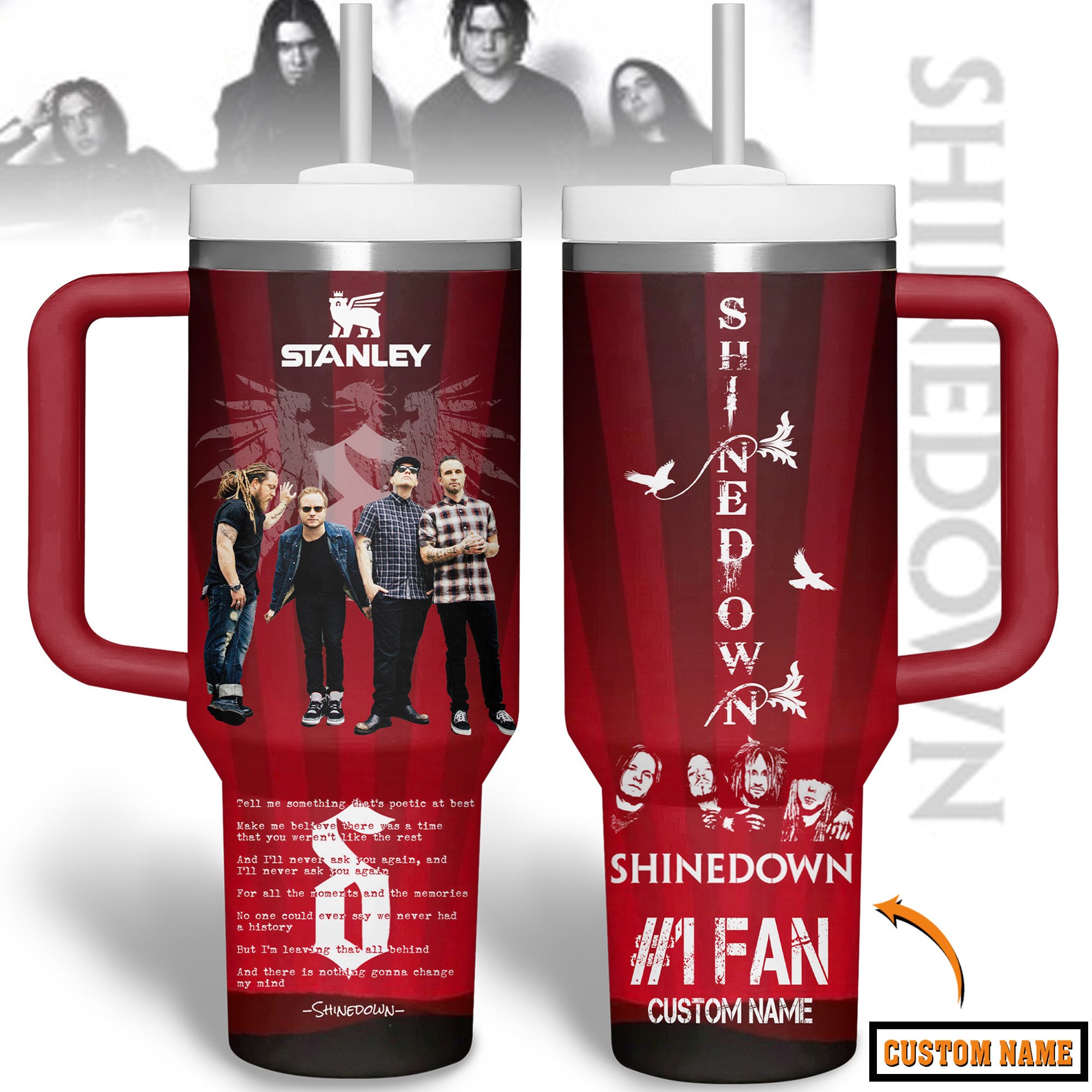 Shinedown Music Custom Stanley Cup 40 oz 30 oz Tumbler With HandleTVC2301178