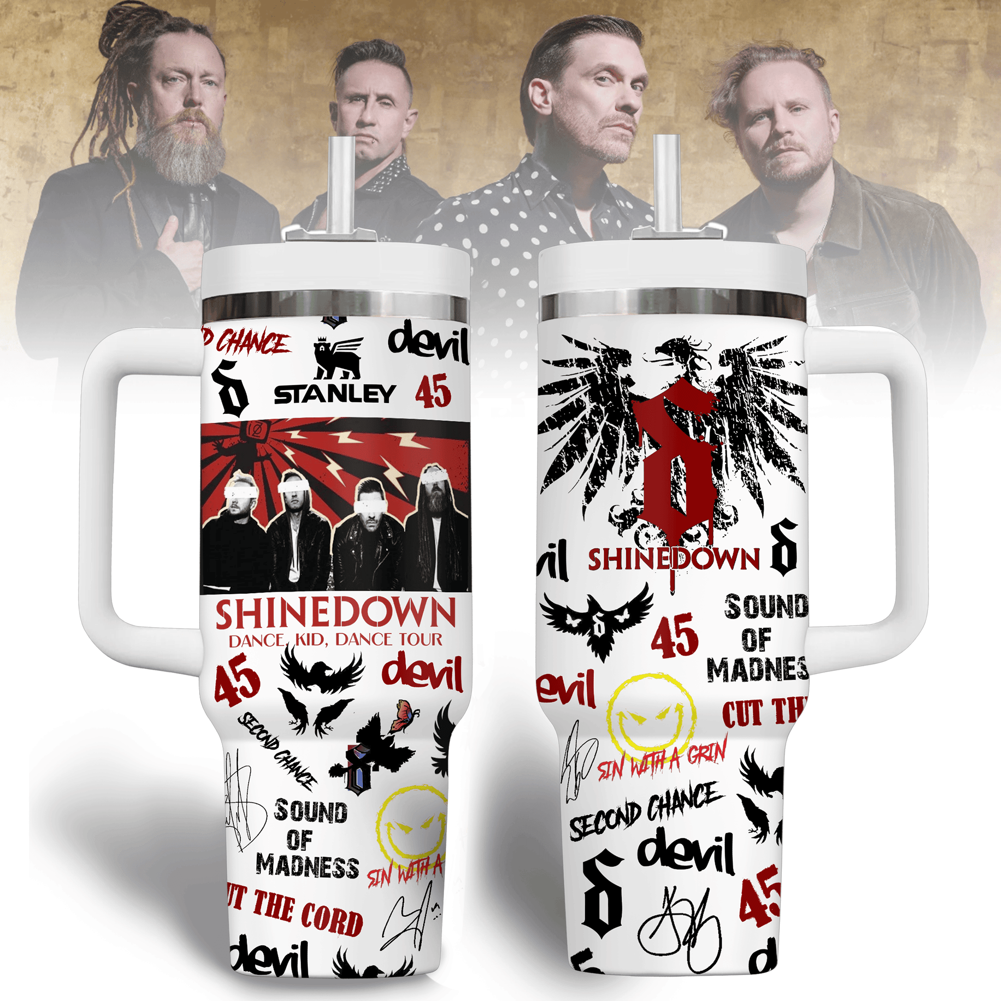 Shinedown Music Custom Stanley Cup 40 oz 30 oz Tumbler With HandleTVC2301234