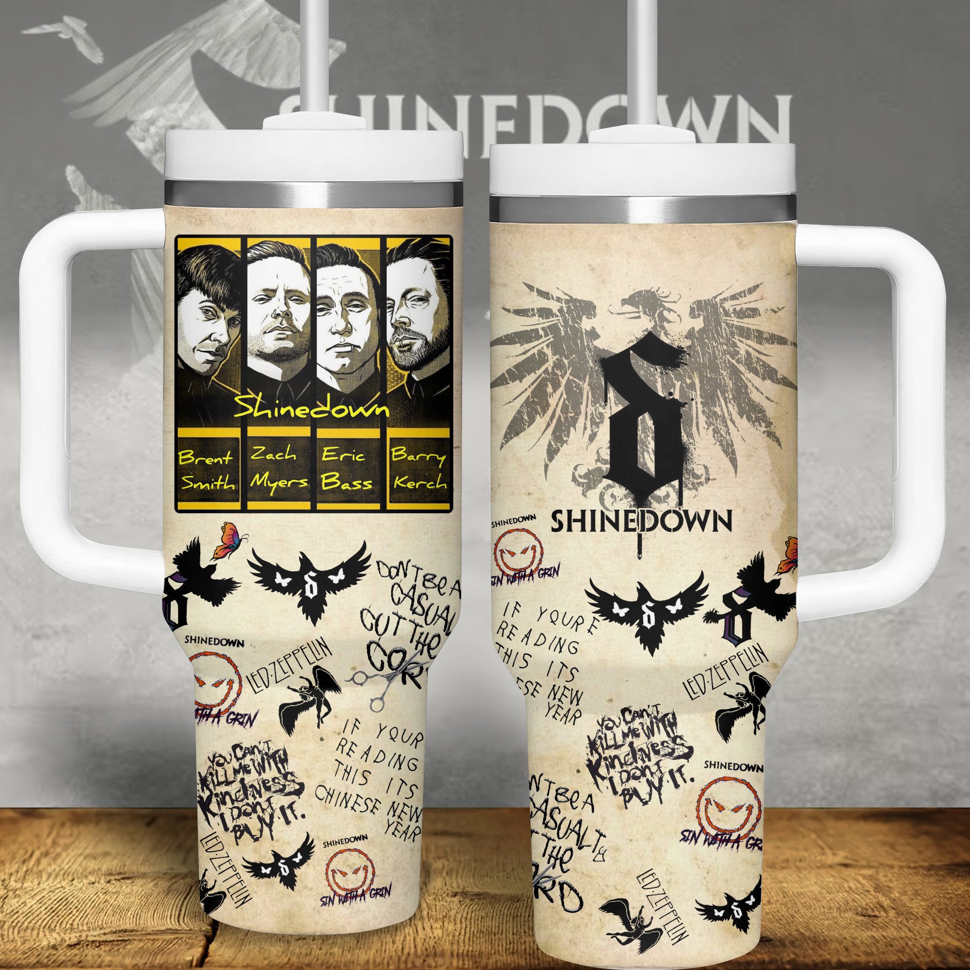 Shinedown Music Custom Stanley Cup 40 oz 30 oz Tumbler With HandleTVC2301316