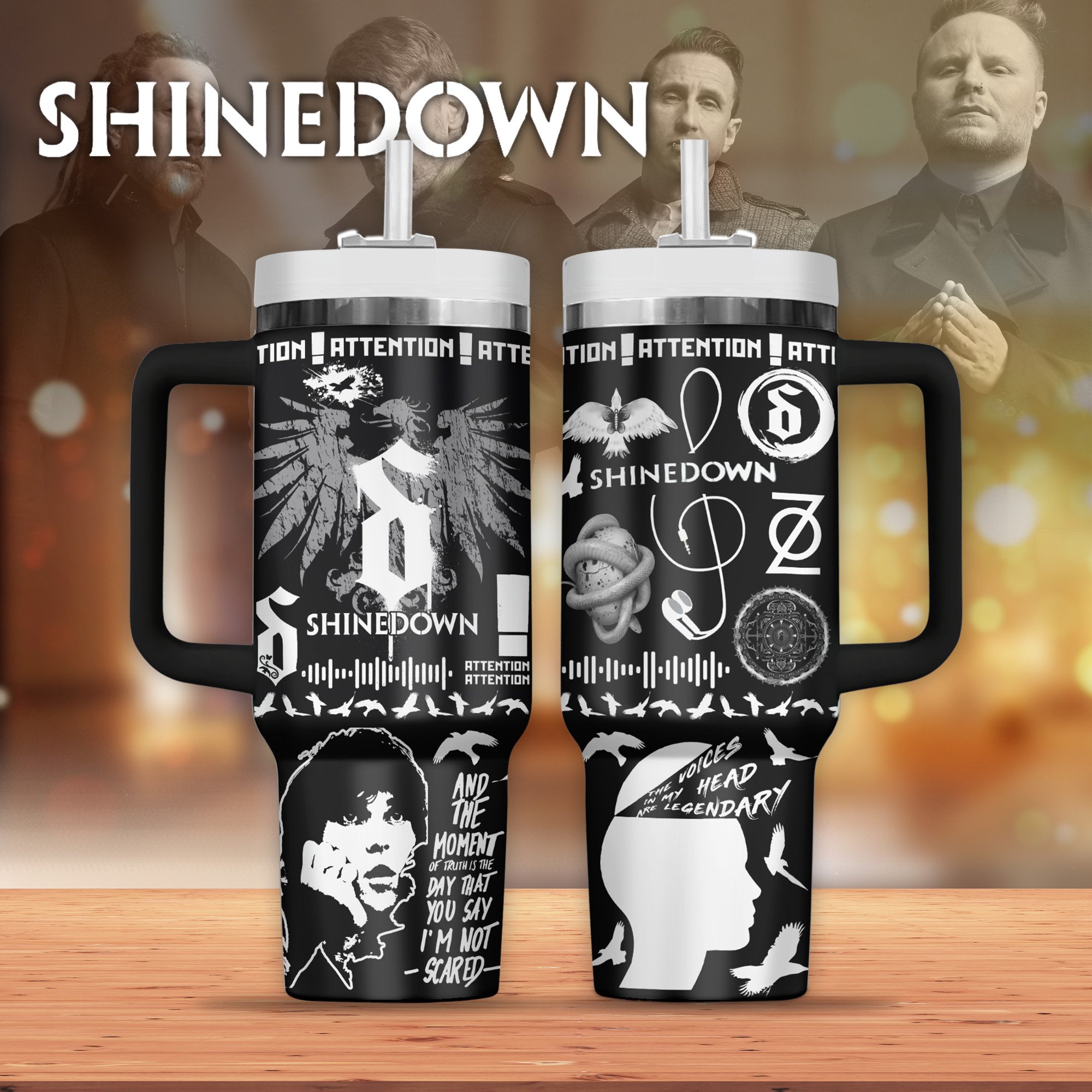 Shinedown Music Custom Stanley Cup 40 oz 30 oz Tumbler With HandleTVC2301801