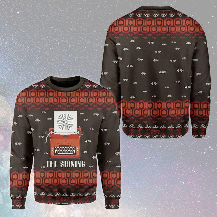 Shining Ugly Christmas Sweater Adult 3D Funny Matching for family