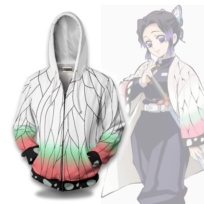 Shinobu Kocho Pattern 3D All Over Print Hoodie, Zip Hoodie