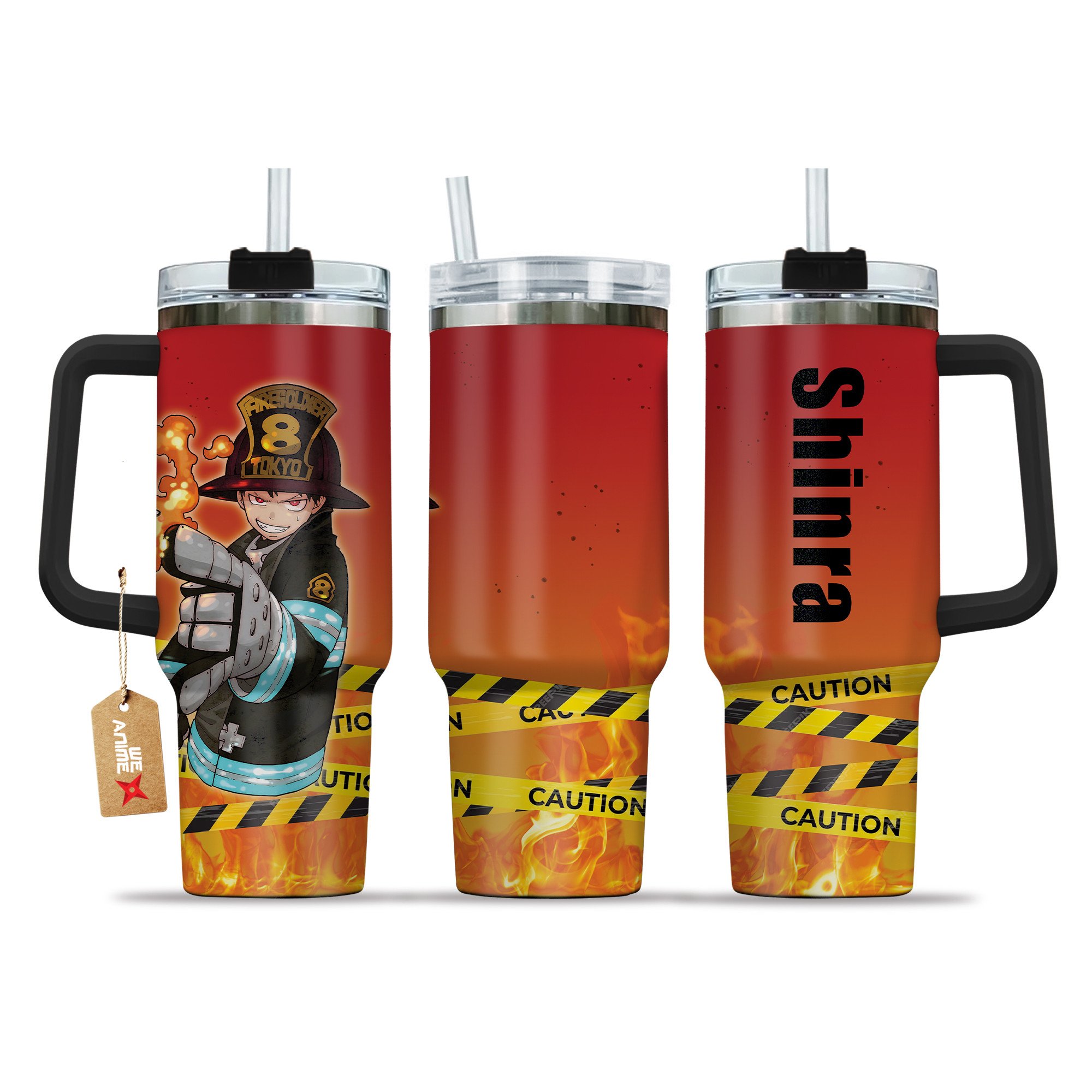 Shinra Kusakabe Fire Force Anime Custom Stanley Cup 40 oz 30 oz Tumbler With HandleTVC2301208