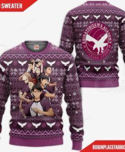 Shiratorizawa Academy Haikyuu Anime Ugly Christmas Sweater Adult 3D Funny Matching for family