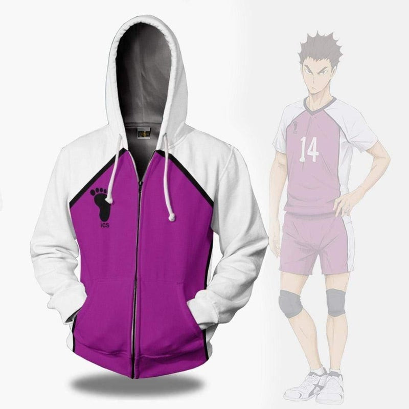 Shiratorizawa Academy Libero Uniform Haikyuu 3D All Over Print Hoodie, Zip Hoodie