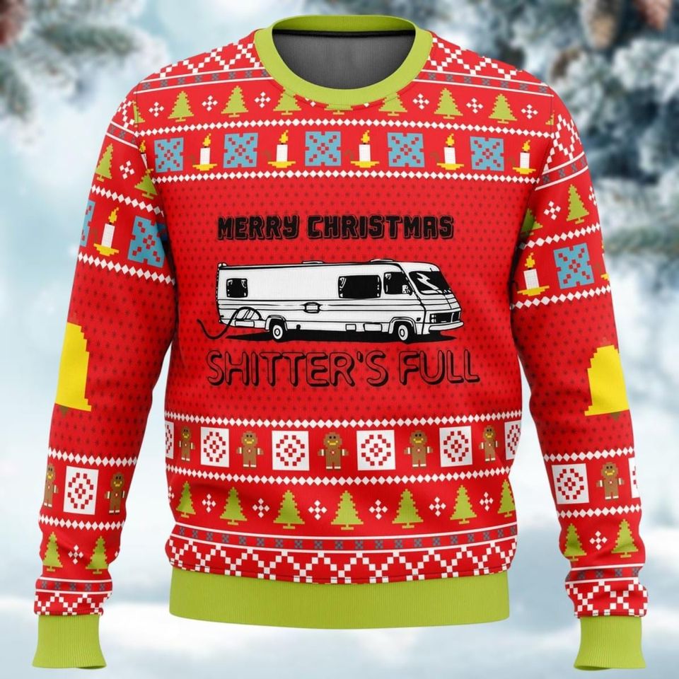 Shitter's Full Ugly Christmas Sweater, National Lampoon's Xmas Sweater