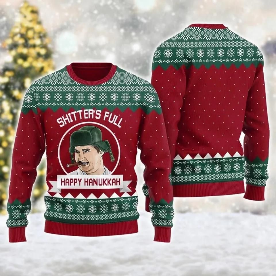 Shitters Full Ugly Sweater, National Lampoons Movie Christmas Sweater