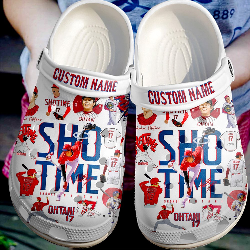 Shohei Ohtani Los Angeles Dodgers MLB Sport Crocs Crocband Clogs Shoes Comfortable For Men Women and Kids