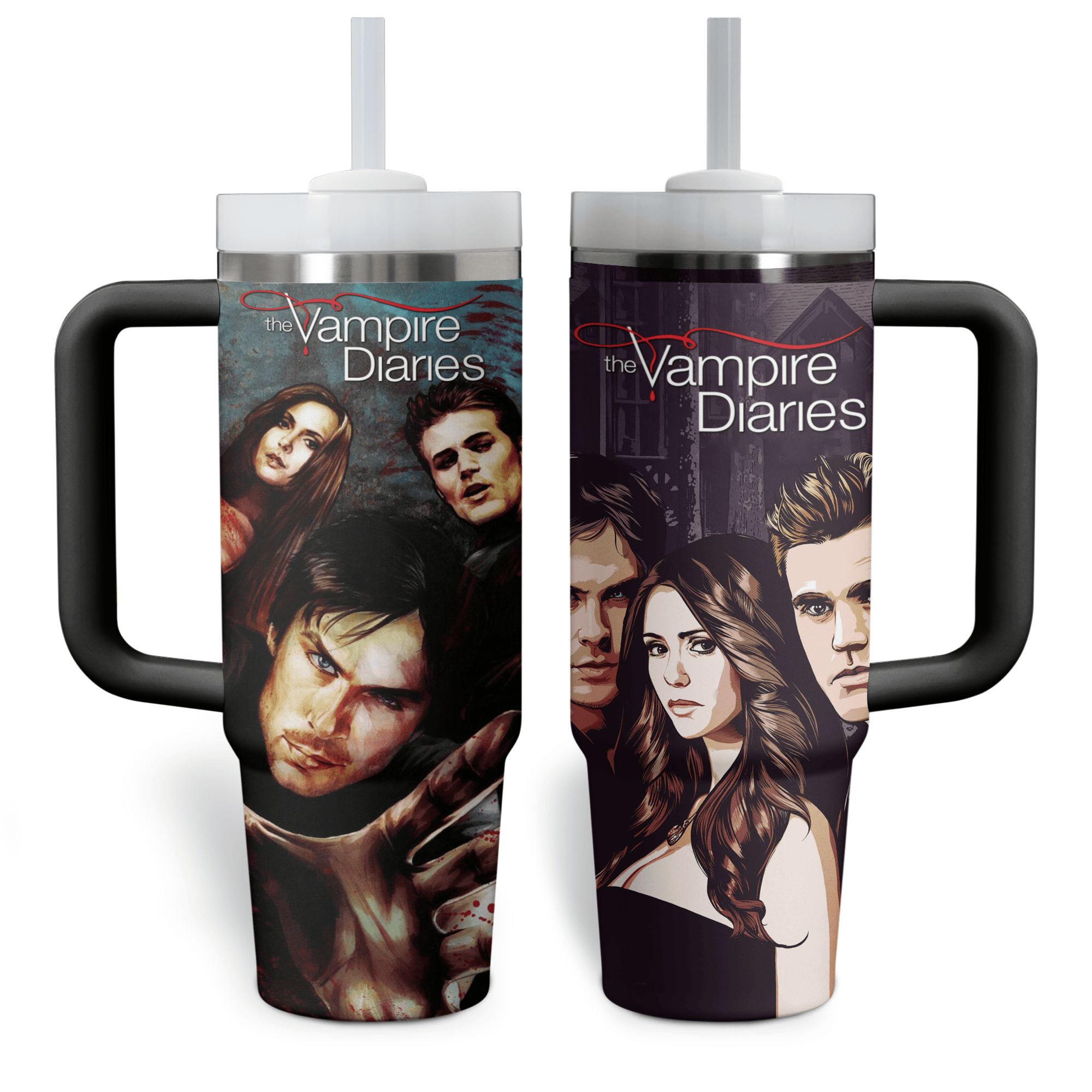 Shop The Vampire Diaries Movies Custom Stanley Cup 40 oz 30 oz Tumbler With HandleTVC2301524