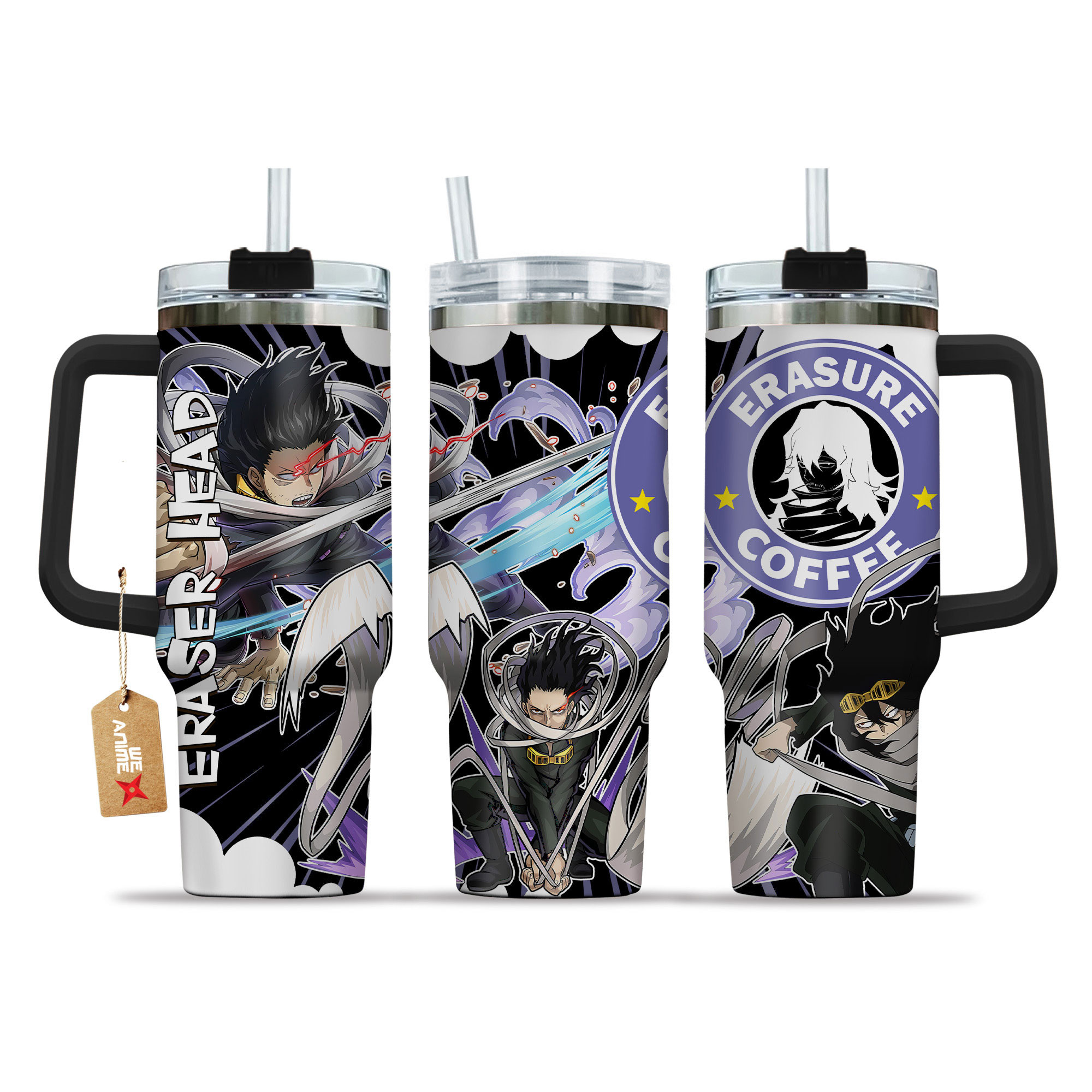 Shota Aizawa (Eraser Head) My Hero Academia Anime Custom Stanley Cup 40 oz 30 oz Tumbler With HandleTVC2301152
