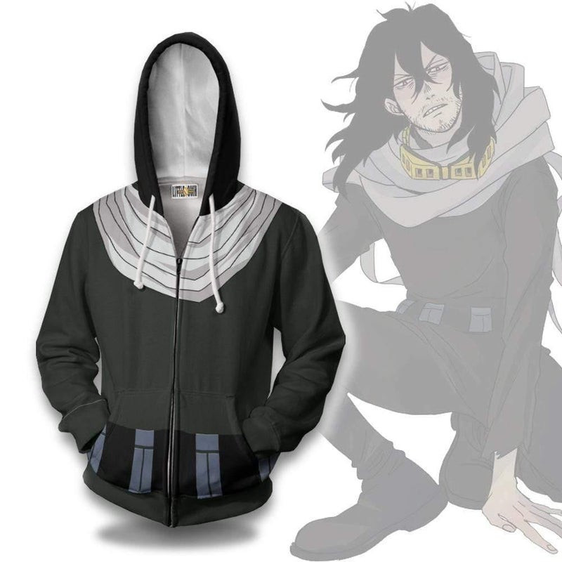 Shota Aizawa Cosplay Costume My Hero Academia 3D All Over Print Hoodie, Zip Hoodie