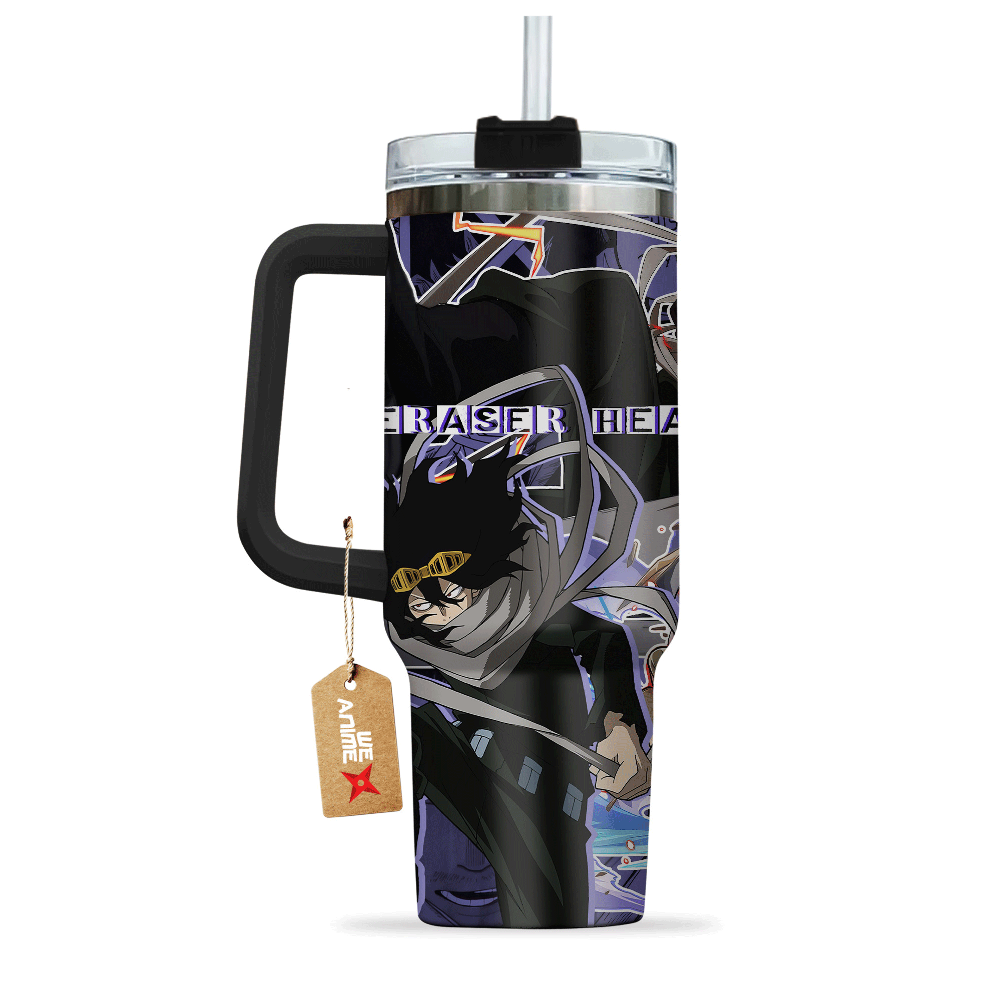 Shota Aizawa Eraser Head My Hero Academia Anime Custom Stanley Cup 40 oz 30 oz Tumbler With HandleTVC2301148 - Image 3