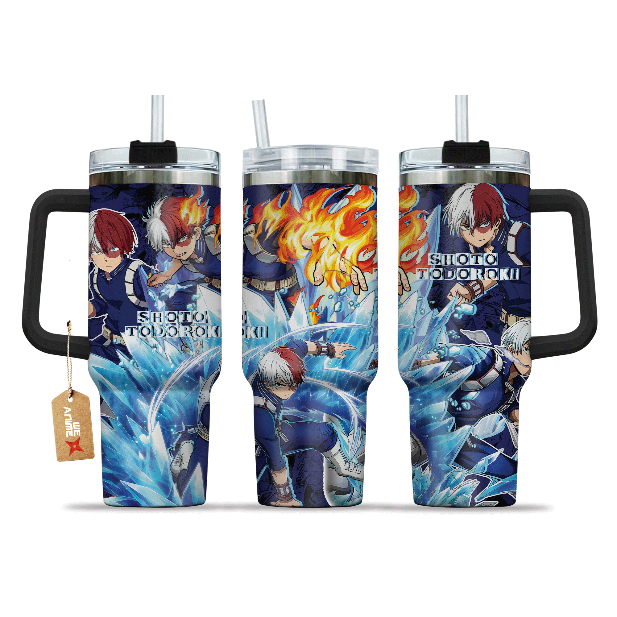 Shoto Todoroki My Hero Academia Anime Custom Stanley Cup 40 oz 30 oz Tumbler With HandleTVC2301148