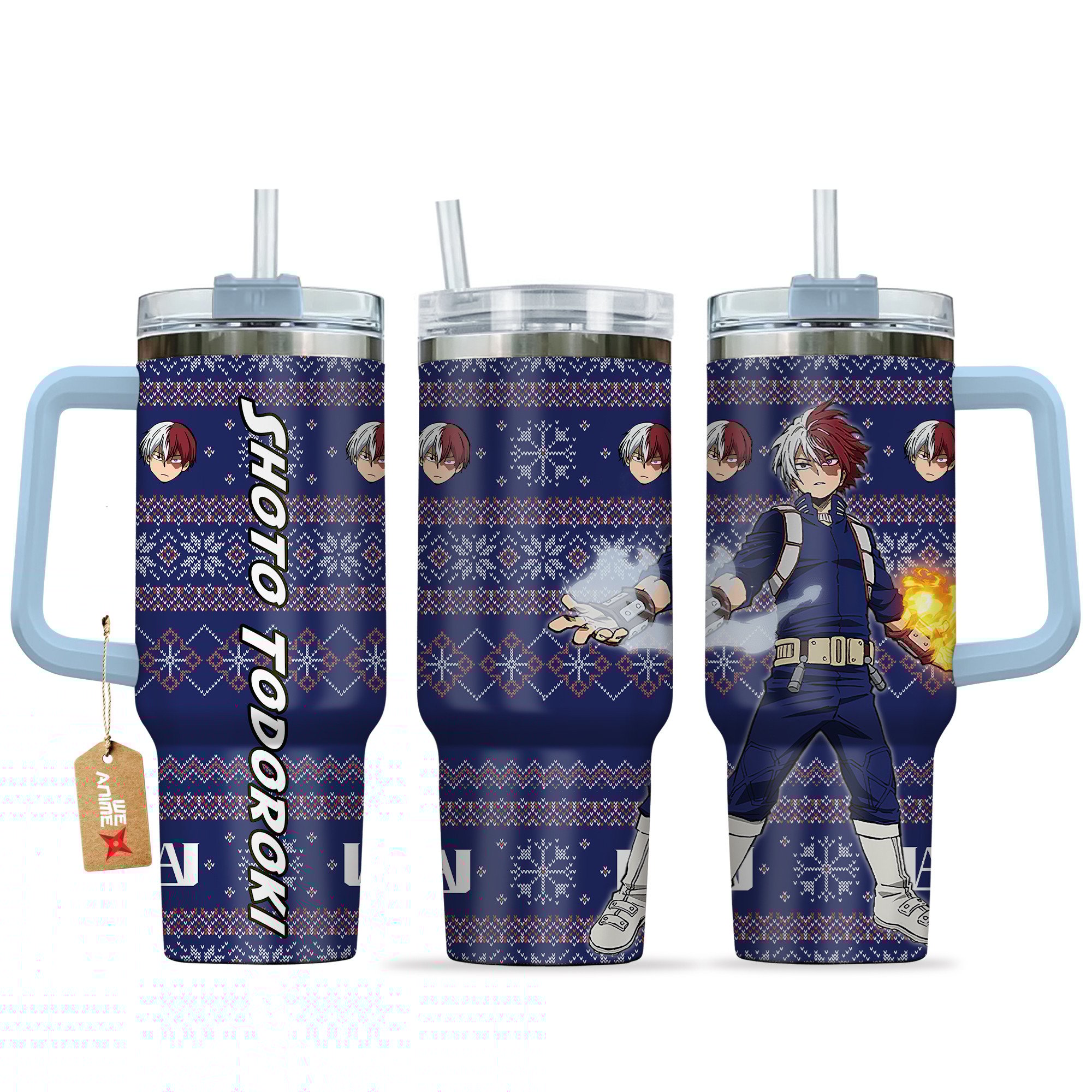 Shoto Todoroki My Hero Academia Anime Custom Stanley Cup 40 oz 30 oz Tumbler With HandleTVC2301164