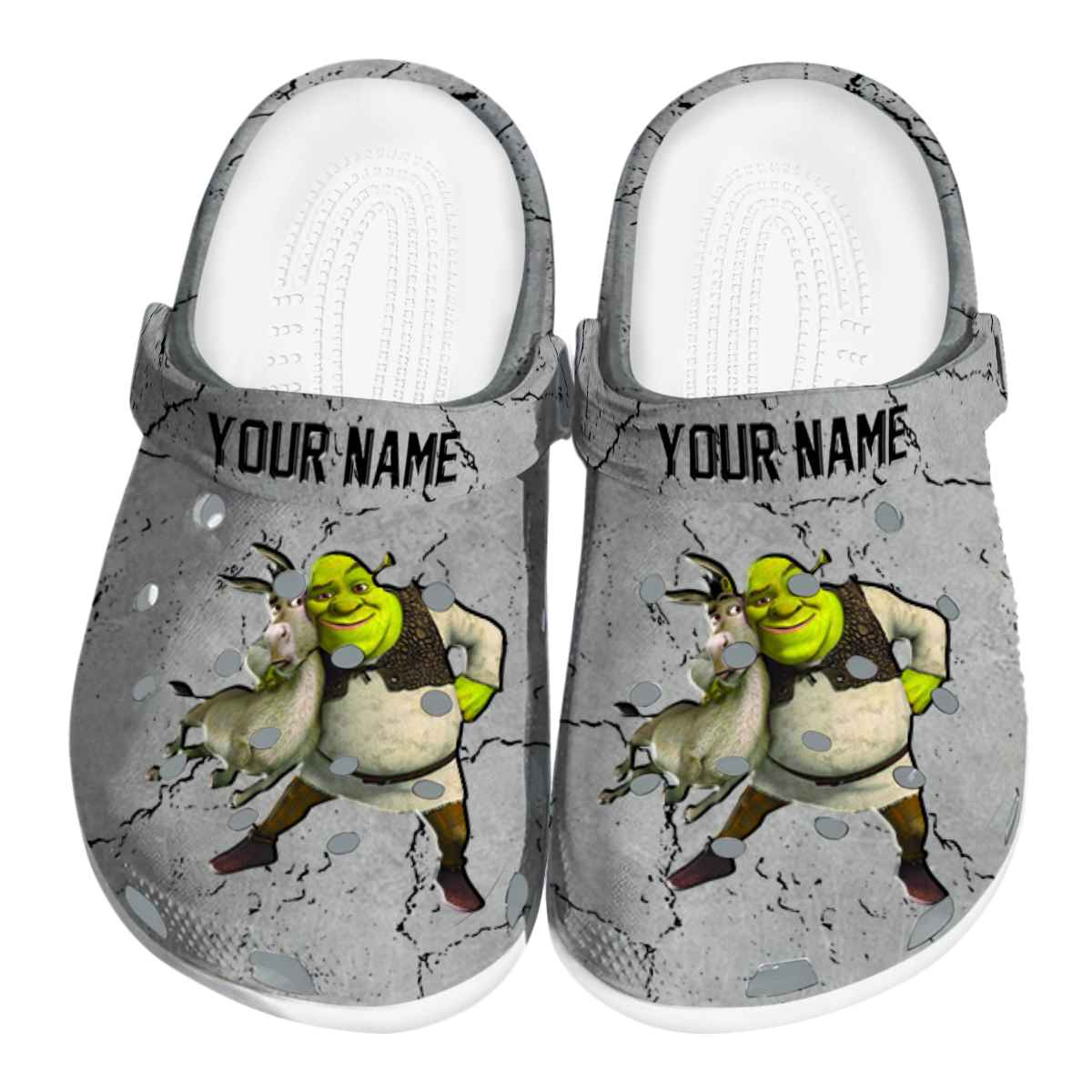 Shrek Cartoon Crocs Crocband Clogs Shoes Comfortable For Men Women and Kids