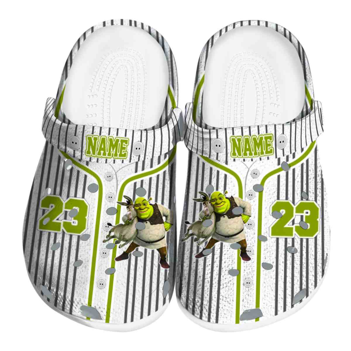 Shrek Cartoon Crocs Crocband Clogs Shoes Comfortable For Men Women and Kids