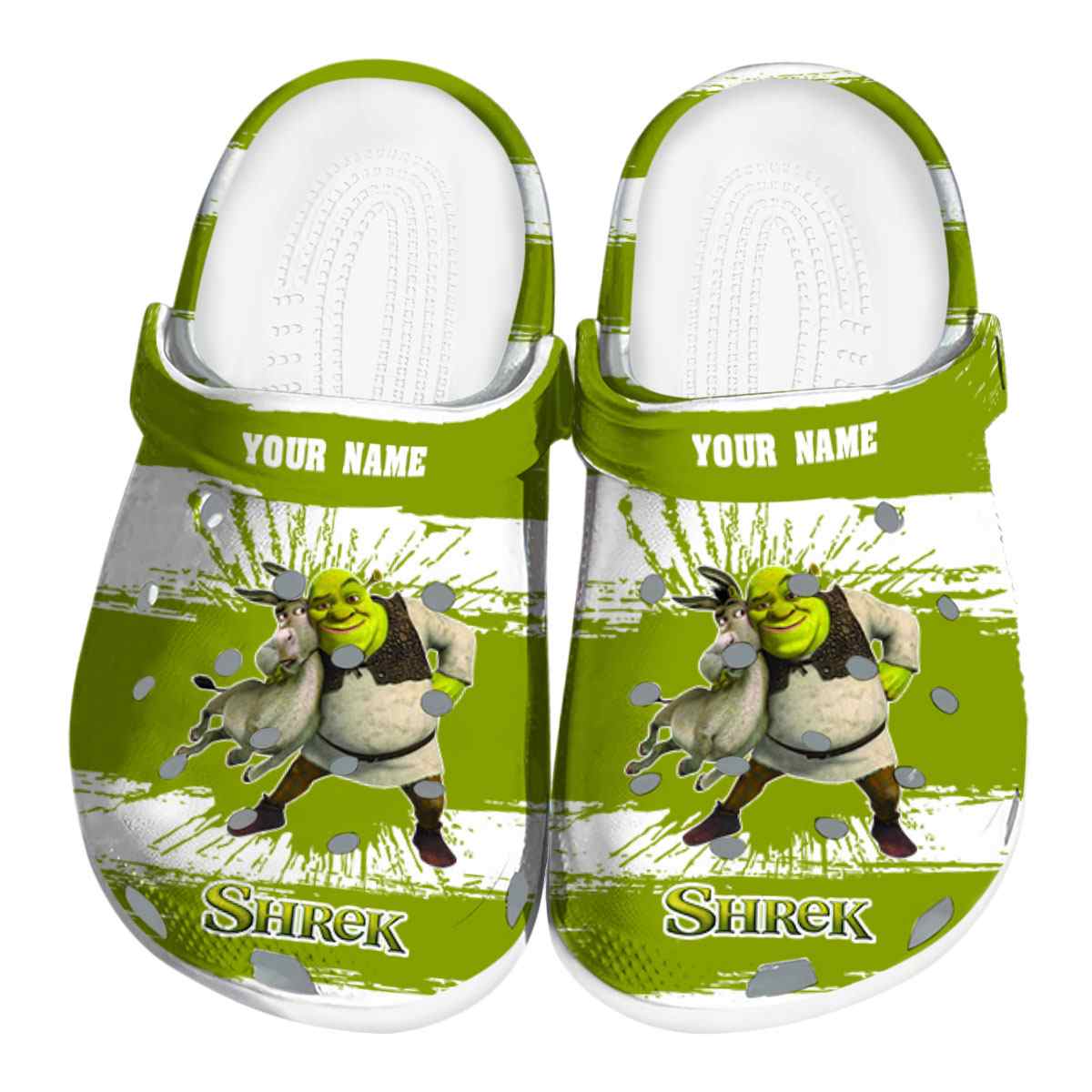 Shrek Cartoon Crocs Crocband Clogs Shoes Comfortable For Men Women and Kids