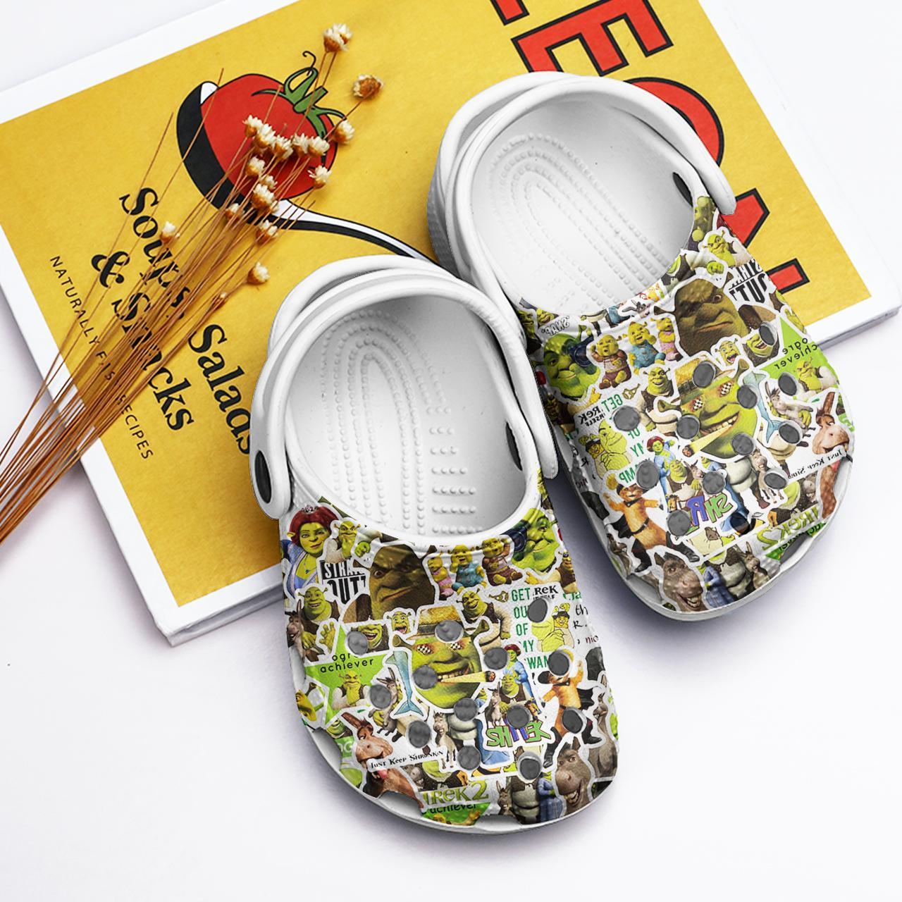 Shrek Cartoon Crocs Crocband Clogs Shoes Comfortable For Men Women and Kids - Image 7