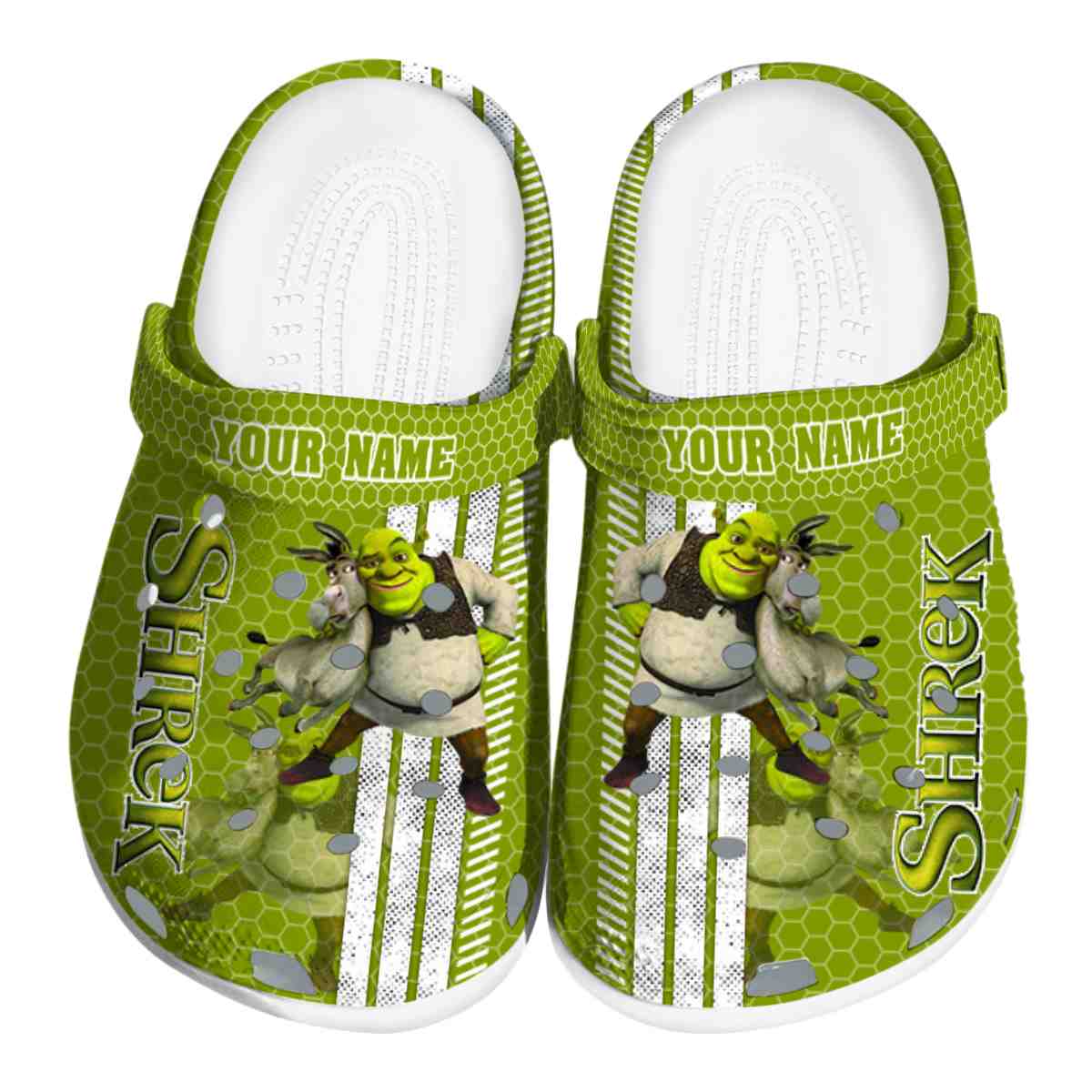 Shrek Cartoon Crocs Crocband Clogs Shoes Comfortable For Men Women and Kids