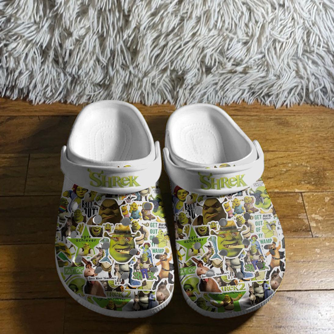 Shrek Cartoon Crocs Crocband Clogs Shoes Comfortable For Men Women and Kids - Image 9