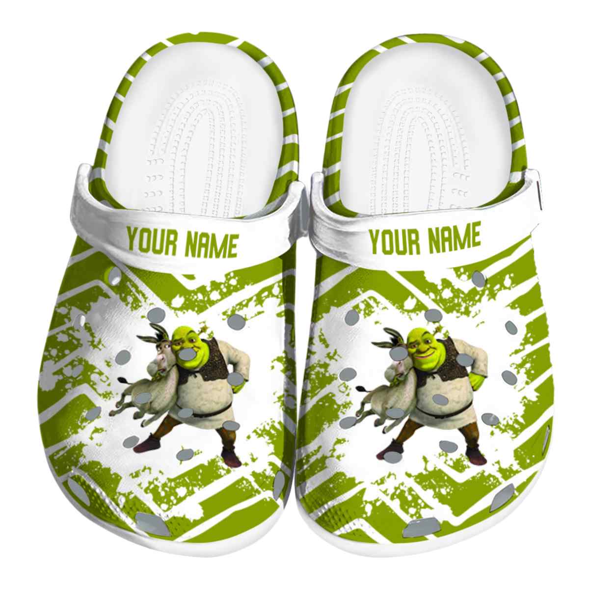 Shrek Cartoon Crocs Crocband Clogs Shoes Comfortable For Men Women and Kids