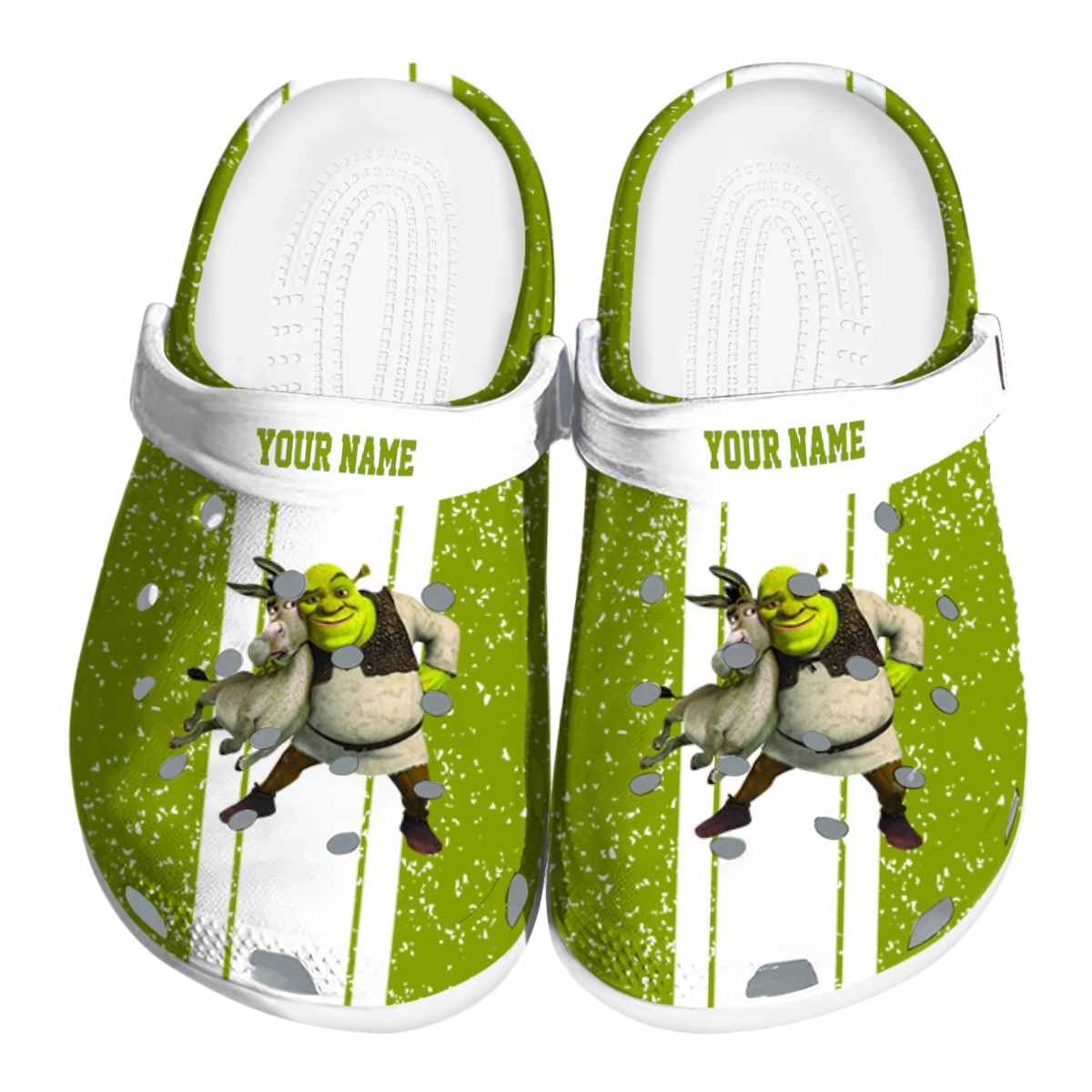 Shrek Cartoon Crocs Crocband Clogs Shoes Comfortable For Men Women and Kids