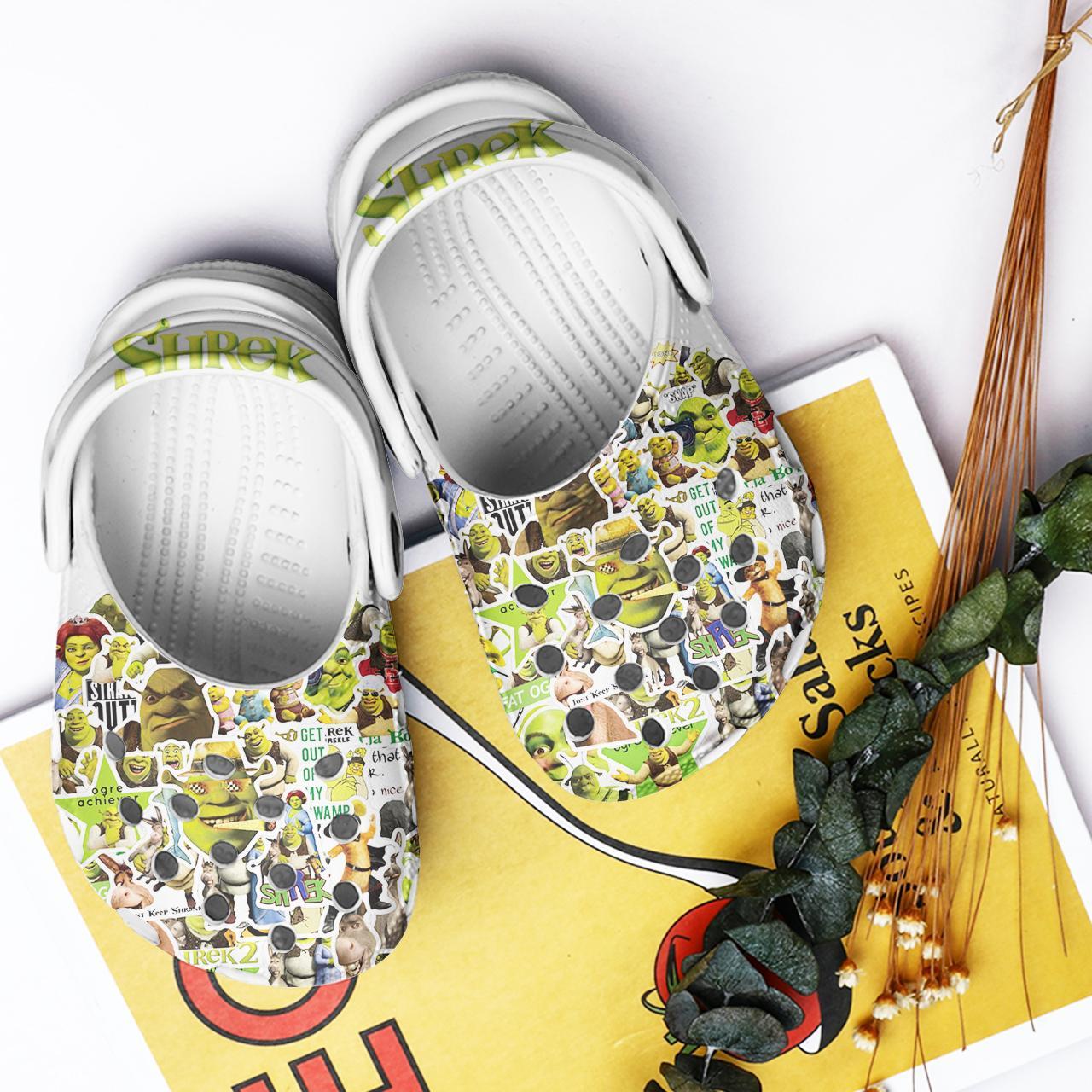 Shrek Cartoon Crocs Crocband Clogs Shoes Comfortable For Men Women and Kids - Image 8