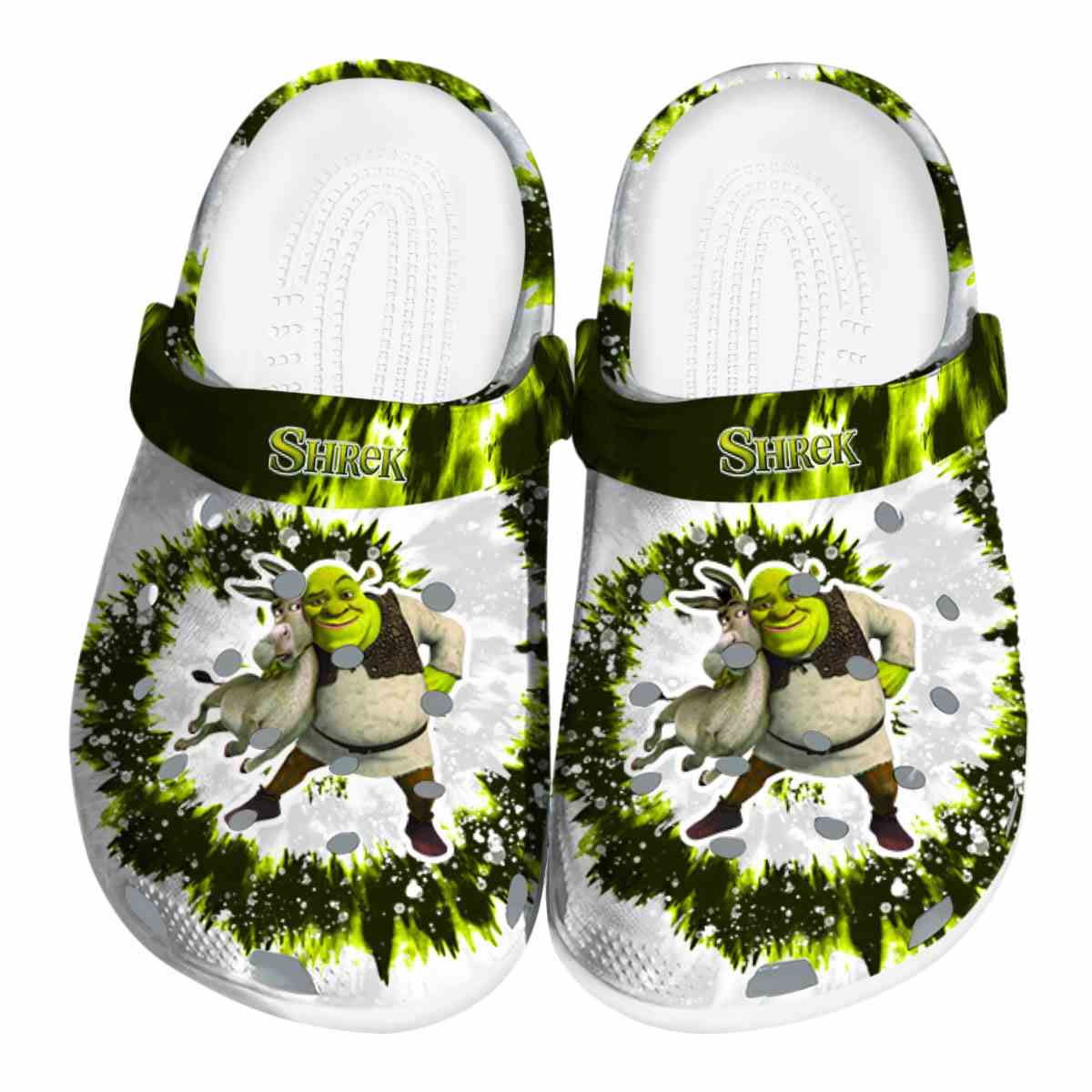Shrek Cartoon Crocs Crocband Clogs Shoes Comfortable For Men Women and Kids