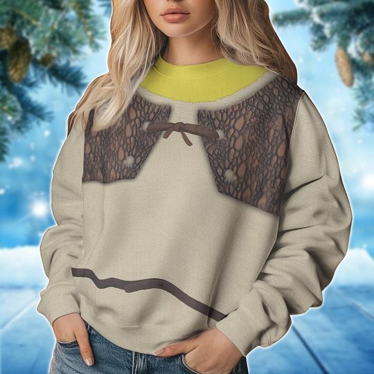 Shrek Costume Ugly Christmas Sweater, Shrek Cosplay Sweater - Image 13