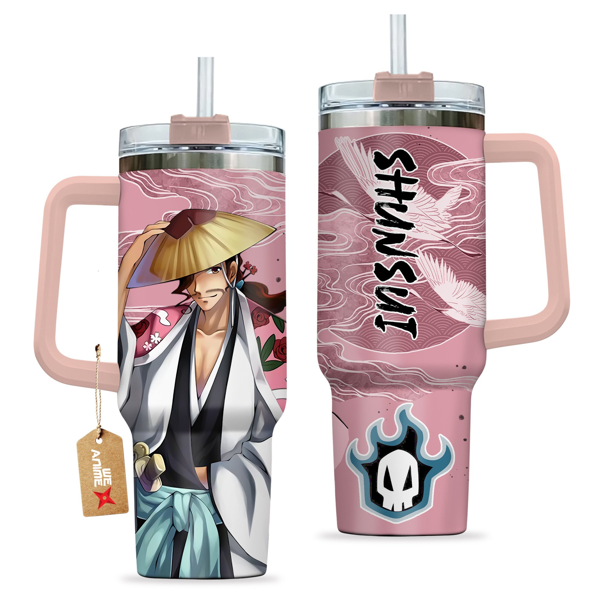 Shunsui Kyoraku Bleach Anime Custom Stanley Cup 40 oz 30 oz Tumbler With HandleTVC2301207