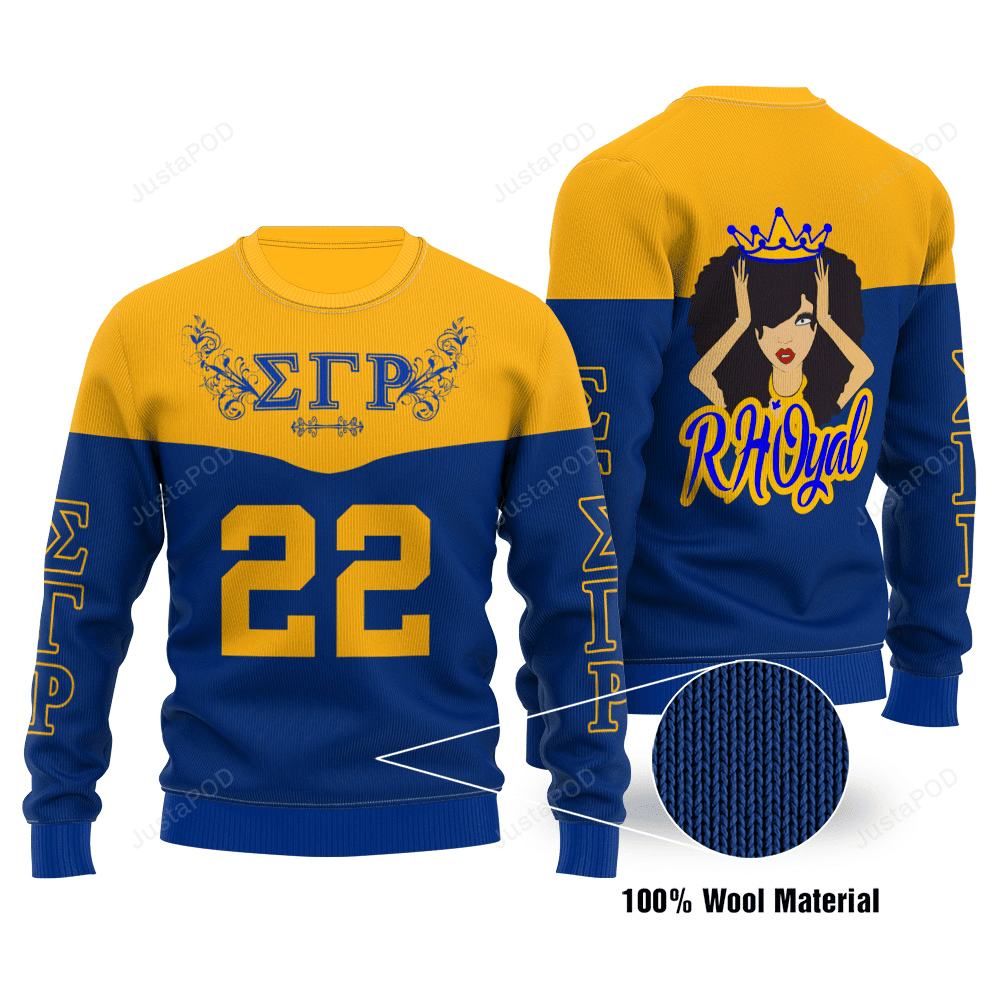 Sigma Gamma Rho Limited Edition Ugly Christmas Sweater Adult 3D Funny Matching for family