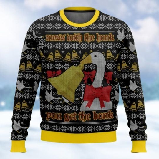 Silly Goose Christmas Ugly Sweater, MWTHYGTB Ugly Sweatshirt - Image 10