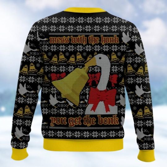 Silly Goose Christmas Ugly Sweater, MWTHYGTB Ugly Sweatshirt - Image 11