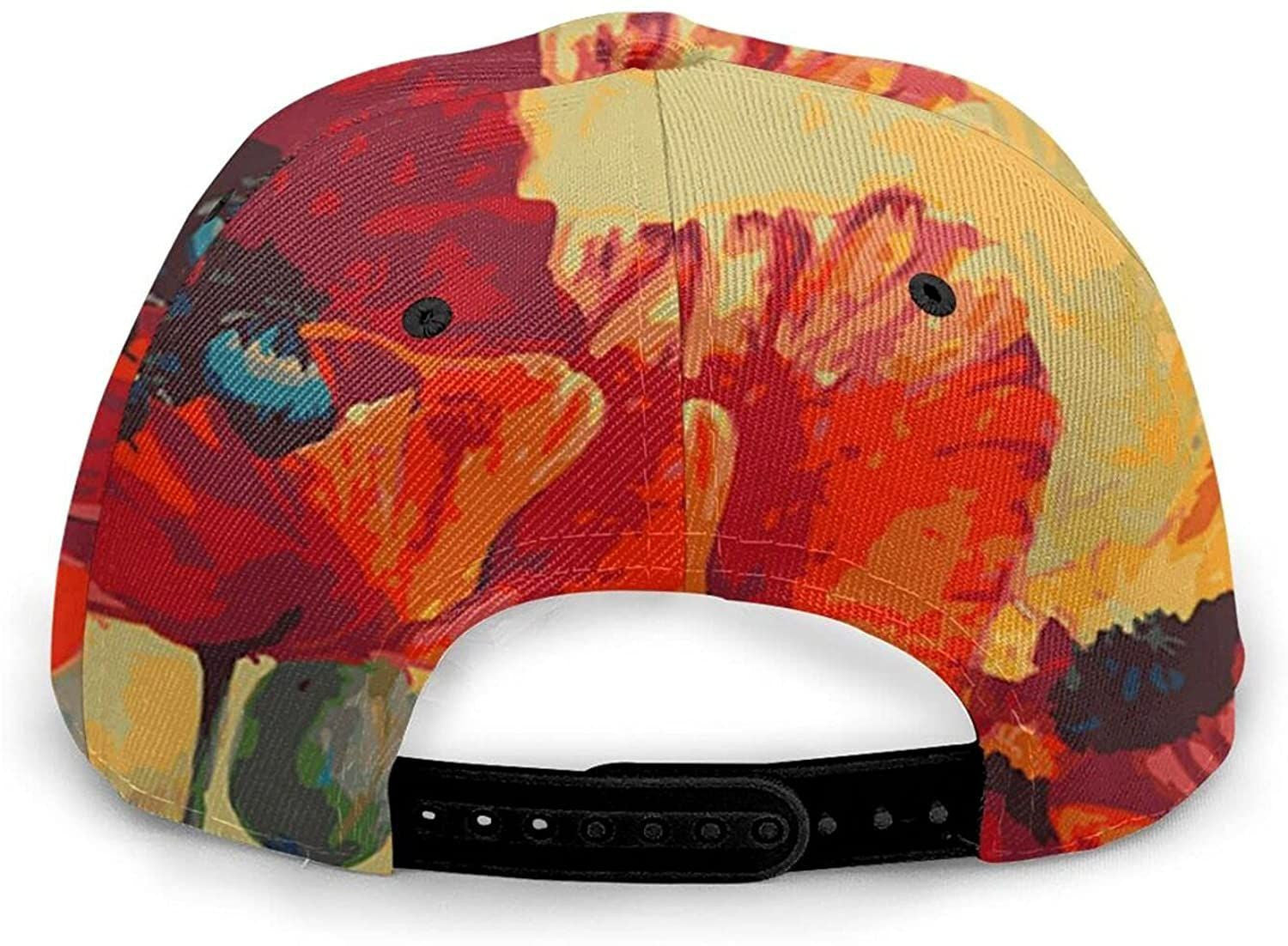 Simple Flower Oil Painting Print Classic Baseball 3D Cap Adjustable Twill Sports Dad Hats for Unisex Trucker Hats Custom Hats Gifts For Men & Women