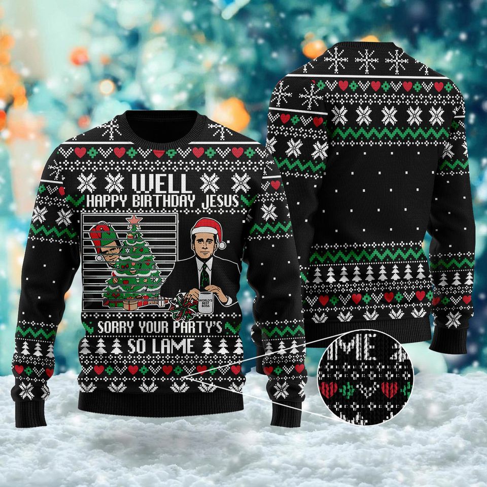 Sitcom Ugly Christmas Sweater, Office Xmas Sweatshirt