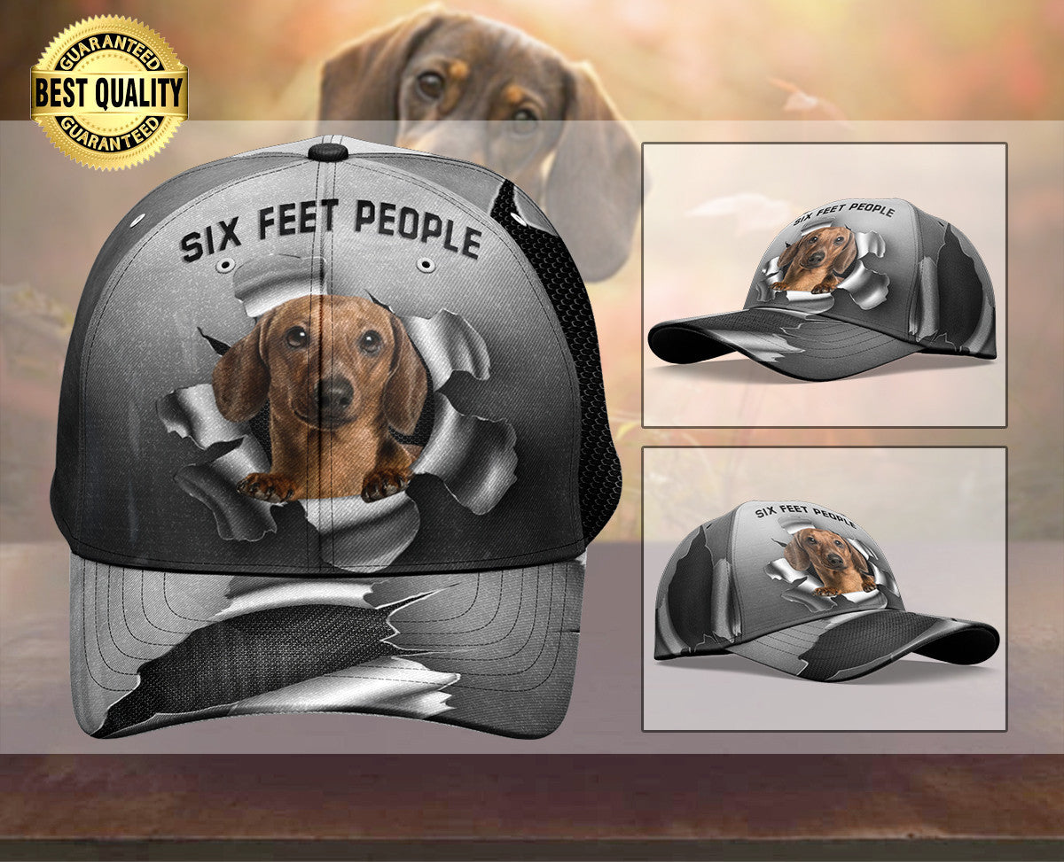 Six Feet Dachshund Hat Classic Cap Trucker Hats Custom Hats Gifts For Men & Women