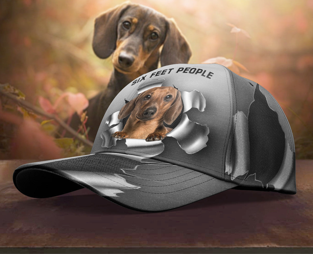 Six Feet Dachshund Hat Classic Cap Trucker Hats Custom Hats Gifts For Men & Women