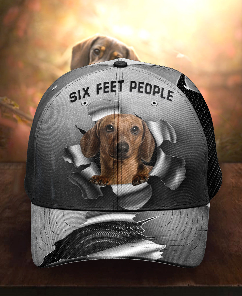 Six Feet Dachshund Hat Classic Cap Trucker Hats Custom Hats Gifts For Men & Women