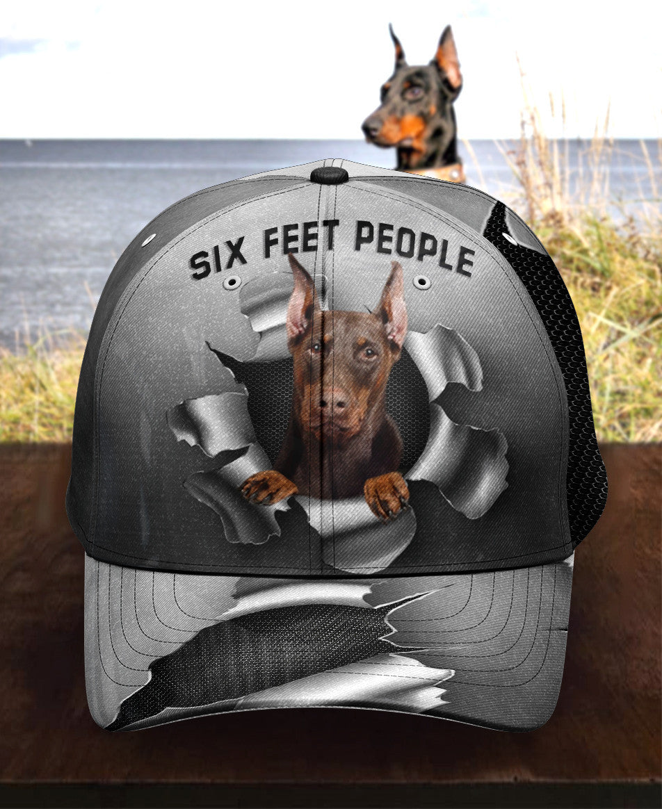 Six Feet Doberman Hat Classic Cap Trucker Hats Custom Hats Gifts For Men & Women