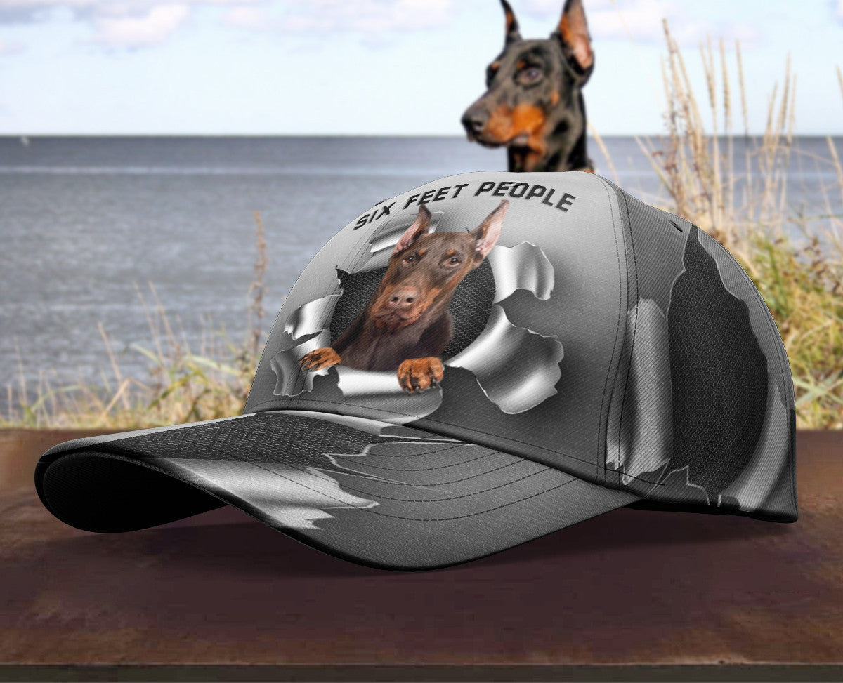 Six Feet Doberman Hat Classic Cap Trucker Hats Custom Hats Gifts For Men & Women