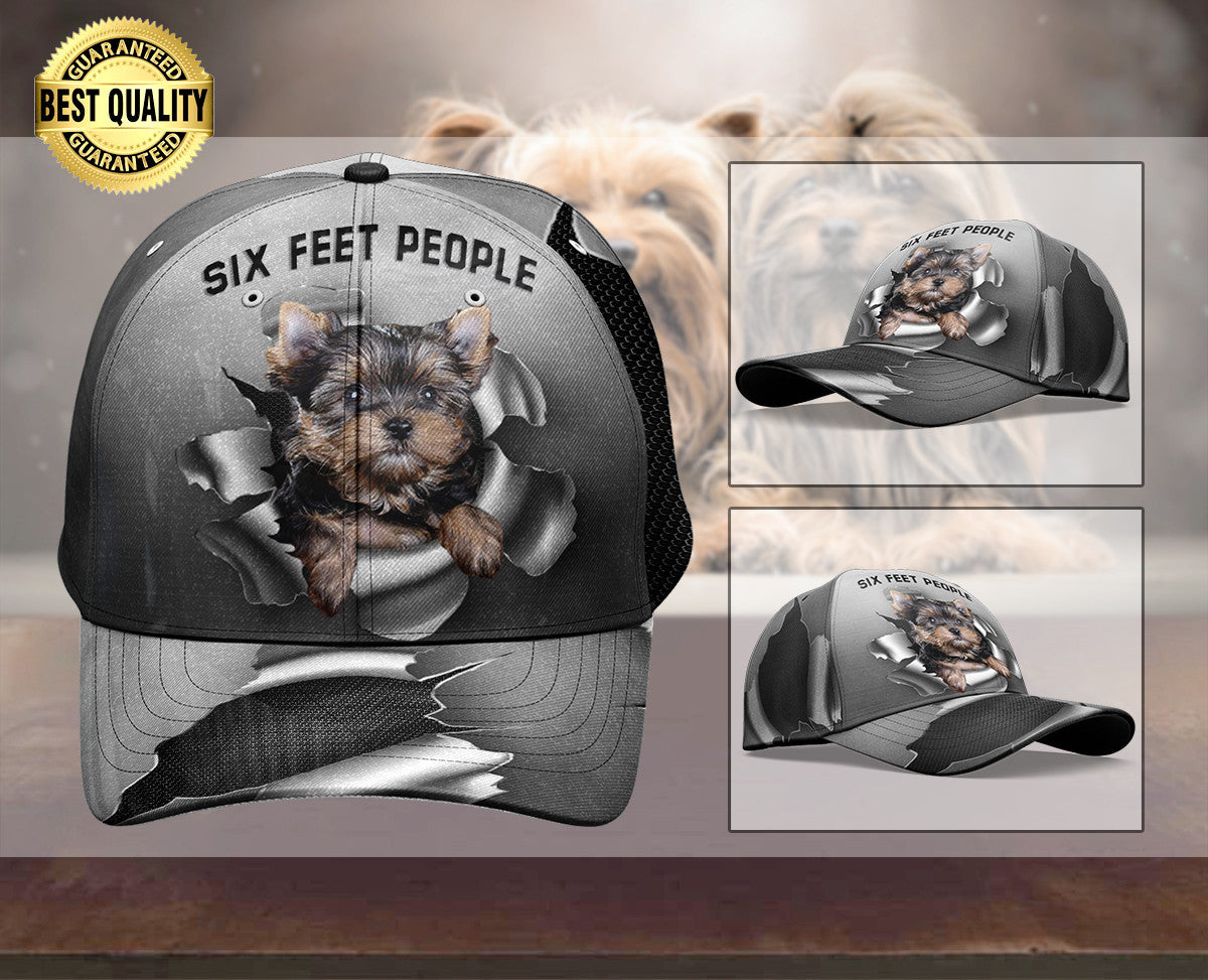 Six Feet Yorkie Hat Classic Cap Trucker Hats Custom Hats Gifts For Men & Women