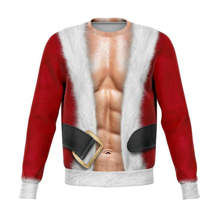 Six Packs Ugly Christmas Sweater Adult 3D Funny Matching for family