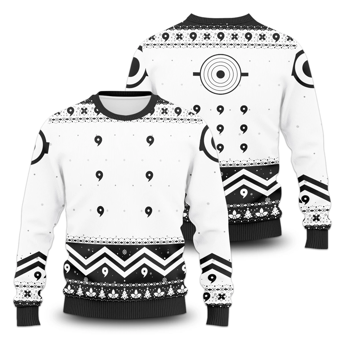 Six Paths Ugly Christmas Sweater Adult 3D Funny Matching for family