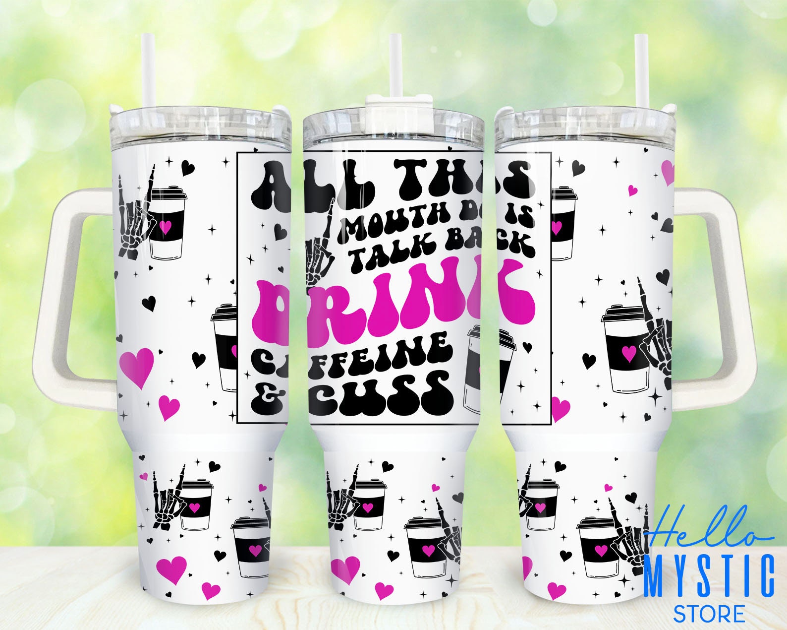 Skeleton Hand Coffee Custom Stanley Cup 40 oz 30 oz Tumbler With HandleTVC2301918