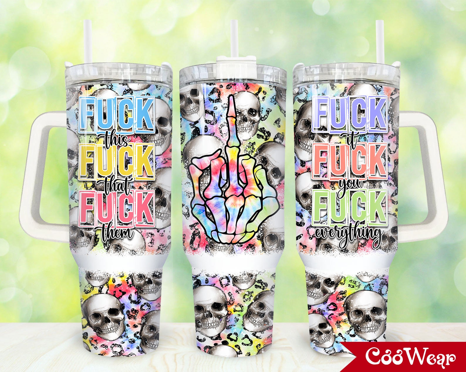 Skeleton Hand Custom Stanley Cup 40 oz 30 oz Tumbler With HandleTVC2301862