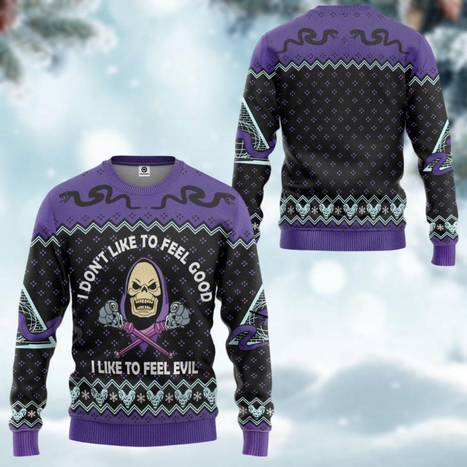 Skeletor He Man Ugly Christmas Sweater, Masters Of The Universe Xmas Sweater