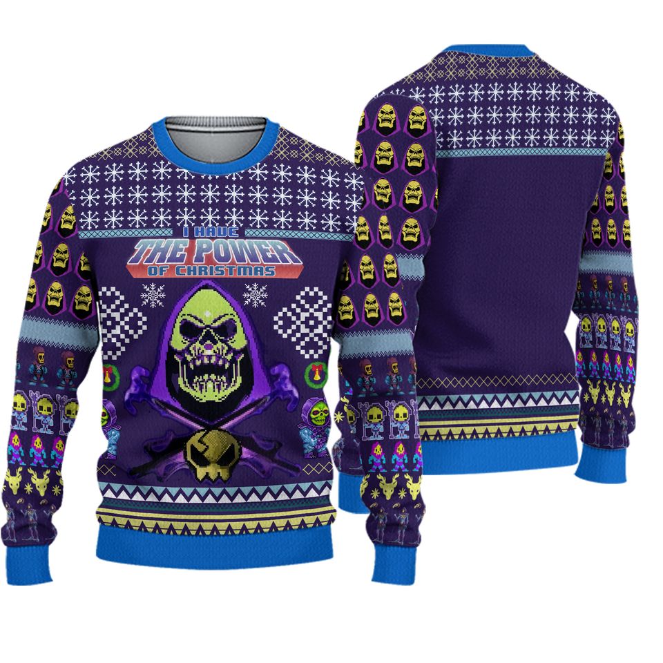 Skeletor Masters of the Universe Ugly Christmas Sweater